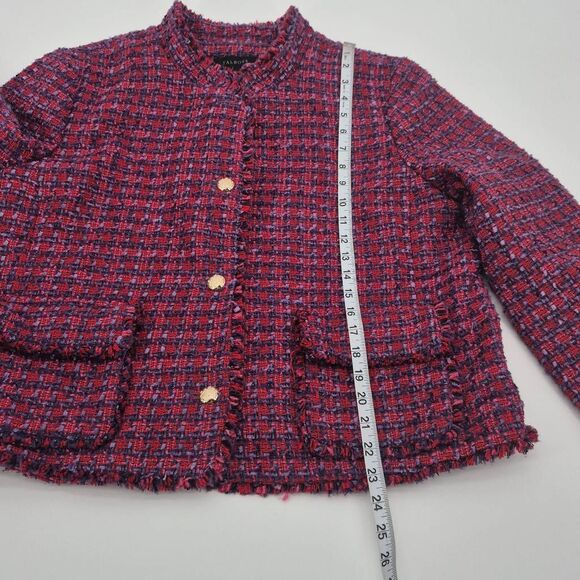 Talbots Women’s Size 18 Tweed Jacket Blazer Pink Purple - Picture 7 of 10